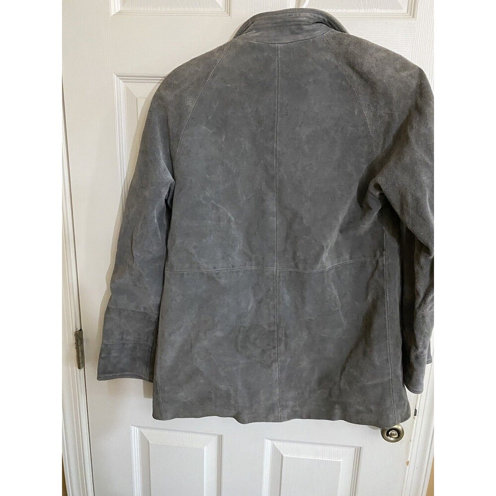 Vintage Jordache 100% Suede Cowhide Leather With Pockets Men’s Jacket Size Large - Picture 15 of 16